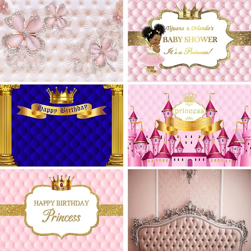 Mehofond Headboard Photography Backdrop Diamond Pattern Children Princess Birthday Photocall Background Photozone Photo Studio