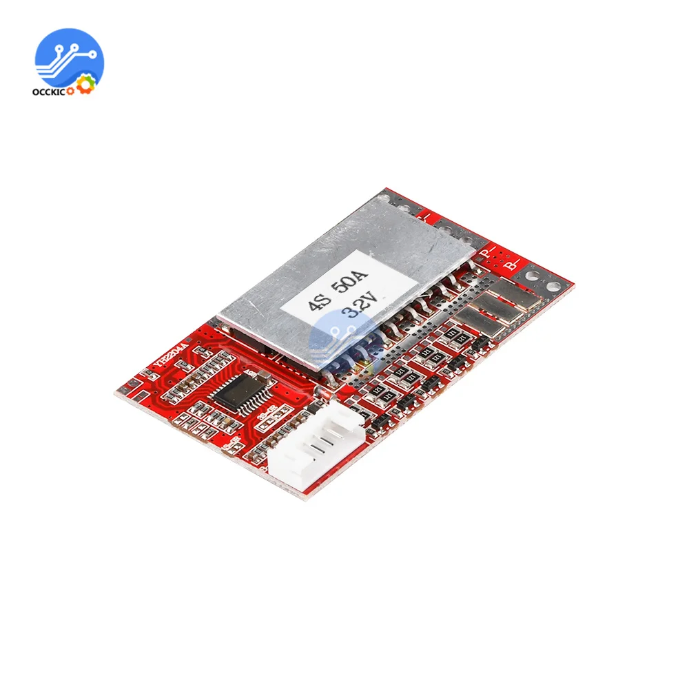BMS 4S 5S 50A 18650 litio LiFePO4 scheda di protezione della carica delle celle della batteria 3.2V 3.7V BMS Balance per litio LiFePO4