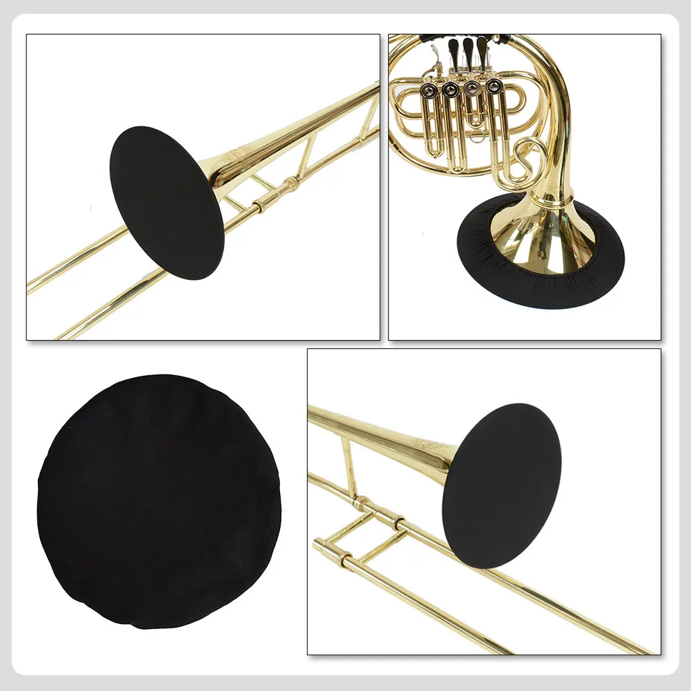 Trombone Horn Cover Musical Instrument Bell Dust-proof Cover Muffler Accessory for Trombone Saxophone Tuba Brass Instrument