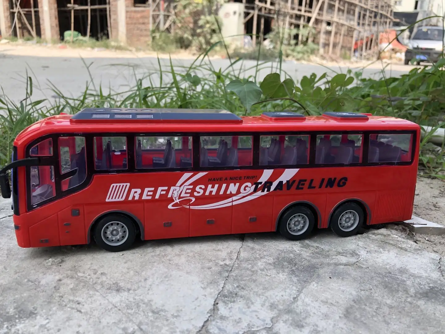 1/30 Rc รถรีโมทคอนโทรลไฟฟ้ารถบัส Light Tour Bus รุ่น2.4G รีโมทคอนโทรลเครื่องของเล่นเด็กเด็ก