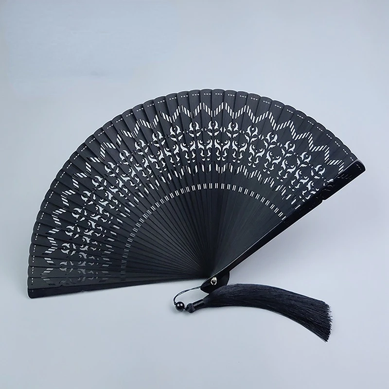 All Bamboo Fan Ventilateur Folding Fan Carved Hollow Ventilator Japanese Style Ventilatore Abanicos Para Boda Portable Summer