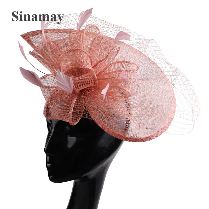 

Bride Wedding Party Fascinator Mesh Hairbands Fashion Green Headwear Fancy Party Cocktail Mesh Hairclips New Net Accessories