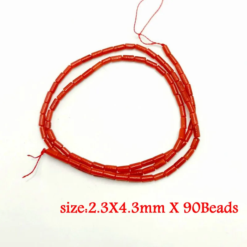 Natürliche Stein Rote Korallen Perlen Unregelmäßigkeit Geometrie Runde Quadratische Form Spacer Perlen Für Schmuck Machen DIY Armband Halskette – Detail 3