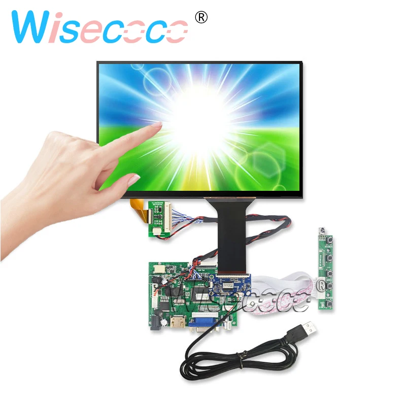 

10,1 IPS для Raspberry Pi Monitor capactive touch 1280*800 плата драйвера монитора VGA AV для Raspberry