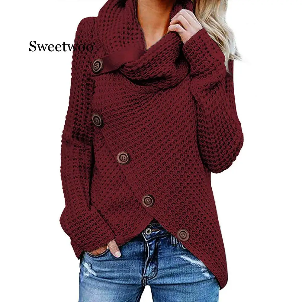

Women Sweater Knitted Long Sleeve O Neck Solid Girl Sweater Pullover Tops Blouse Shirt Pullovers Winter Women Clothing Casual