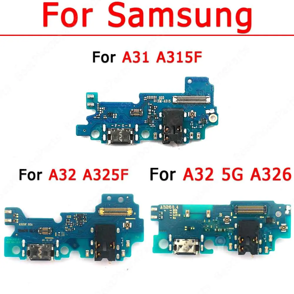 Charge Board For Samsung Galaxy A31 A32 5G A315 A325 A326 Charging Port Pcb Dock Plate Flex Usb Connector Spare Parts