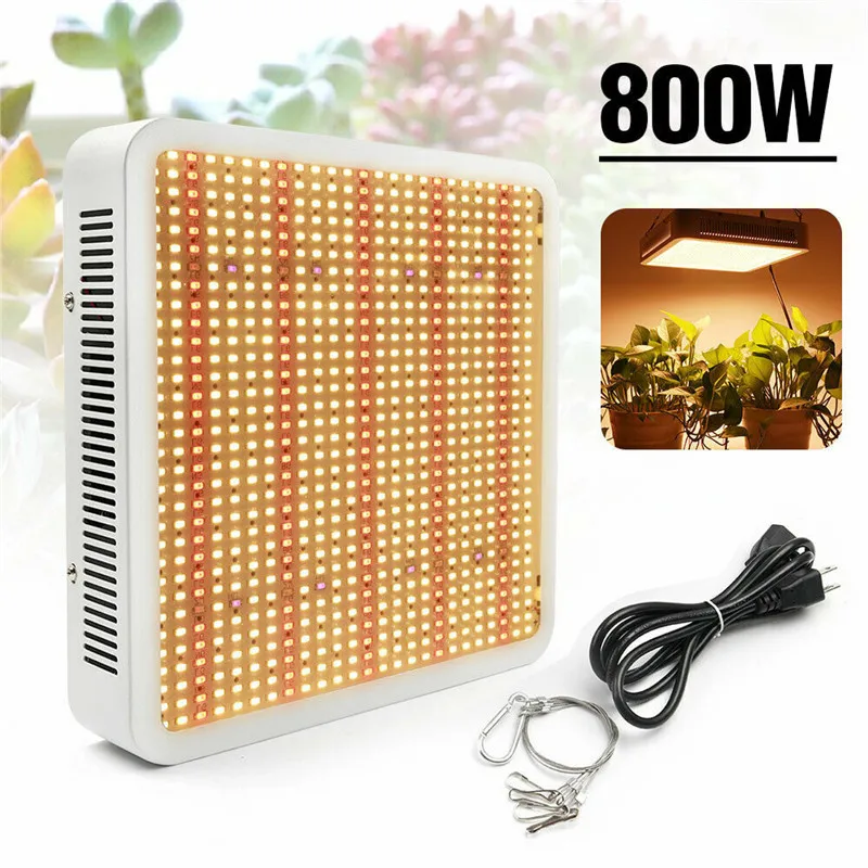 

800W Full Spectrum LED Grow Light Fito Lampy Plant Growing Lamp for Indoor Garden Seedlings Plants Flower Vegs Grow Tent Growbox