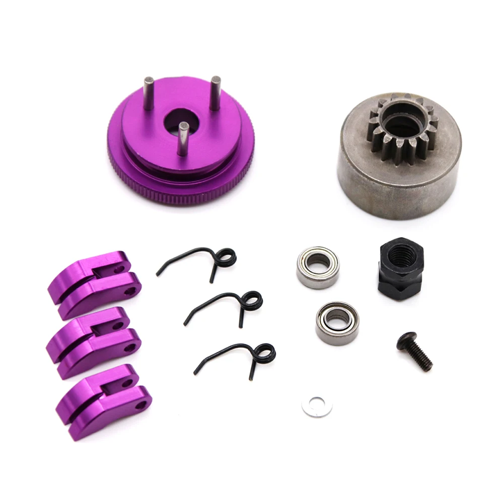 14T RC Clutch Bell for 1/8 RC Model Nitro Car HPI HSP Traxxa Metal Clutch Flywheel Set D10201 RC Car Upgrade Spare