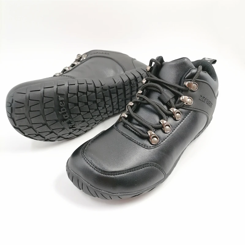 ZZFABER Waterproof Woman boots Women‘s Barefoot Hiking Shoes Ankle Boots Outdoor Flexible Climbing Sneakers Mild Winter Boots
