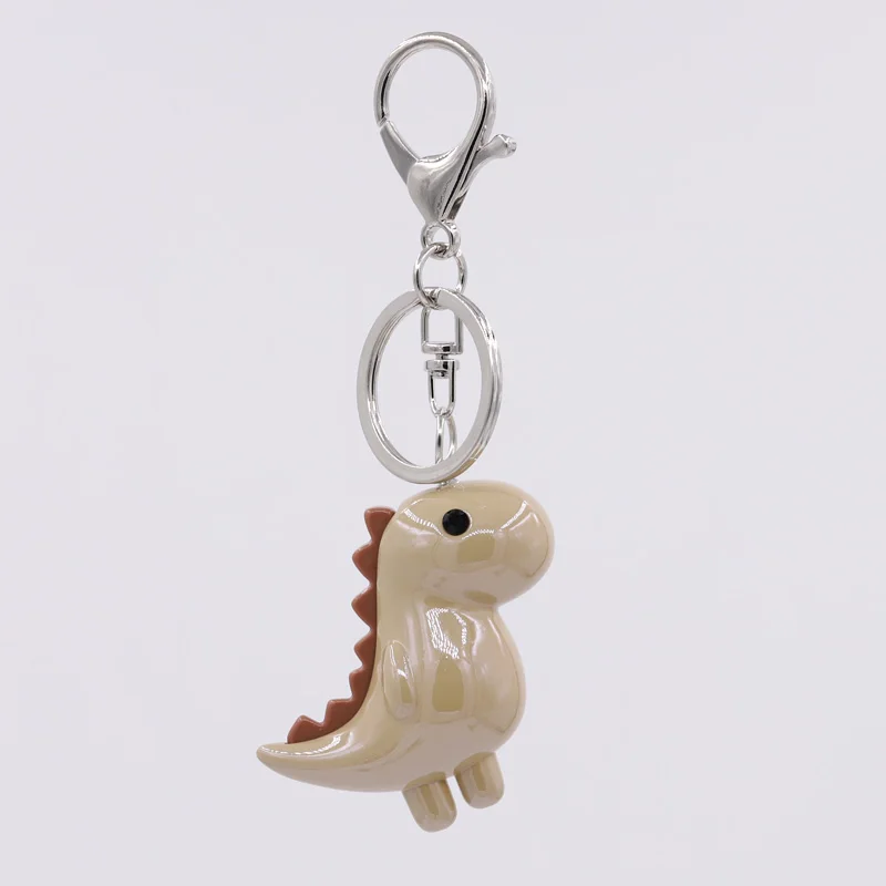 VONNOR porte-clés mignon dinosaure de dessin animé accessoires de haute qualité pendentif Animal en acrylique porte-clés anneau bijoux cadeaux