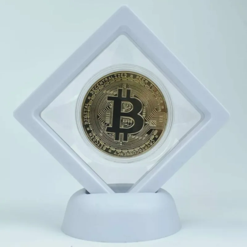 Fashion Gift Bitcoin Coin Souvenir Antique Imitation Silver Coins BIT Coin Art Collection Gold Plated Physical Bitcoins Gifts