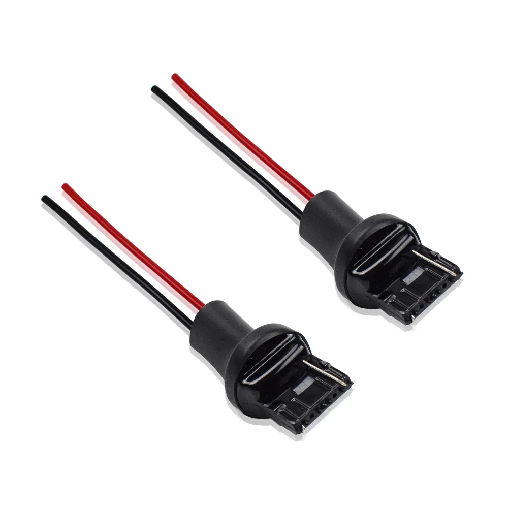 

T20 патрон для лампы 7440 992 штекер провод «Папа-мама» разъем мягкий резиновый светильник патрон лампы авто товары 2 шт. Dyoung