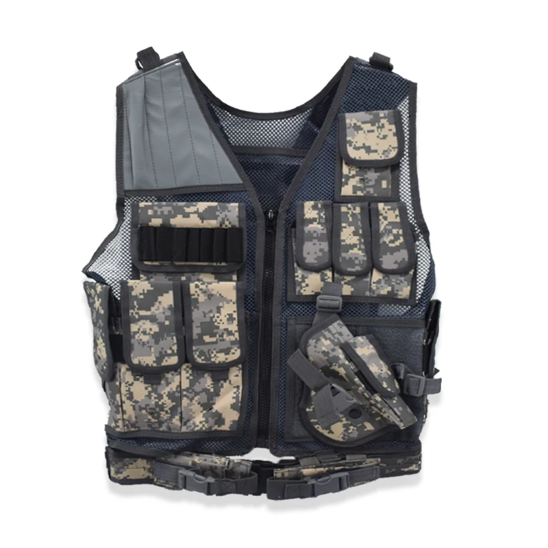 Tactical Military Combat Army Airsoft Vest Outdoor Hunting Fishing CS Training Vest Multi-tool Body Armor Molle Protective Vests