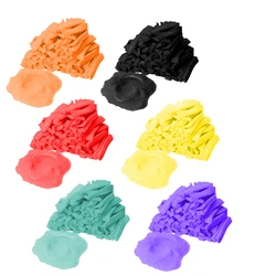 100pcs Disposable Mob Cap Non Woven Anti Dust Hat Head Cover Food Catering Kitchen Disposable Cap hair Protective Catering