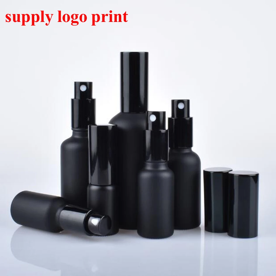 

10ml 15ml 20ml 30ml 50ml 100ml Black essential oil bottle glass light spray bottle repacking portable small empty bottle