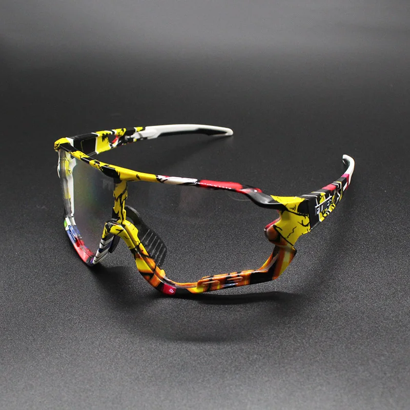 Photochromic Sunglasses Auto Lens TR90 Sports Cycling Discoloration Glasses Men Women MTB Road Bike Bicycle Eyewear