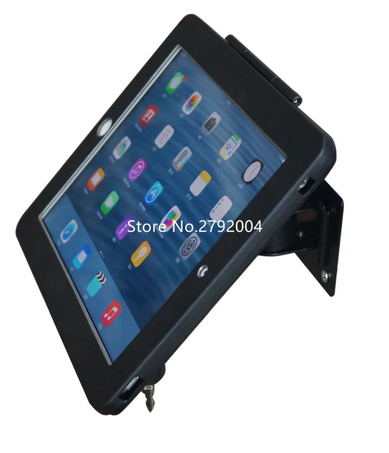 

flexible adjustable locked tablet wall mount, metal aluminum frame for ipad 2/3/4,ipad air 1/2