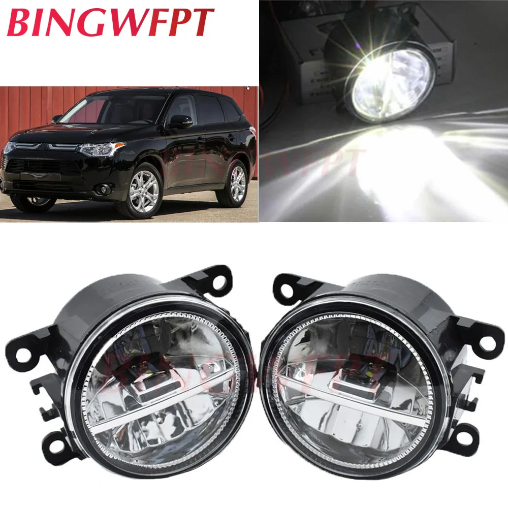 2Pcs/Lot Car Front Bumper 12V Led Fog Lights For Mitsubishi Outlancer 3 2013 For Mitsubishi Outlander Zj 2012~2015 Halogen Lamps
