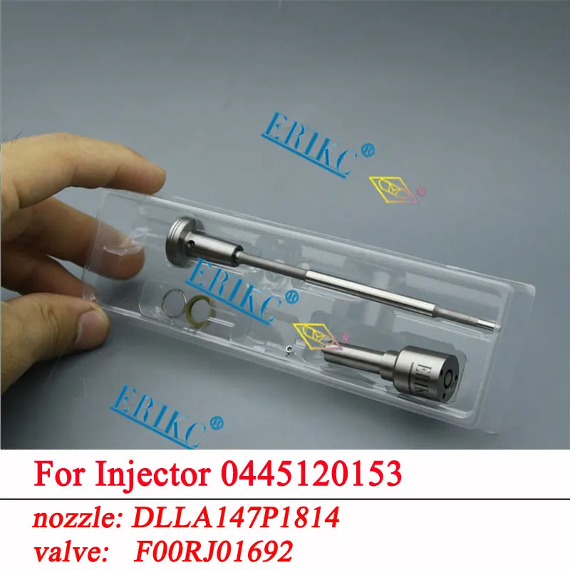 

0445120153 Common Rail Diesel Injector Repair Kits Nozzle DLLA147P1814 Fuel Valve F00RJ01692 For Bosch Injection 0 445 120 153