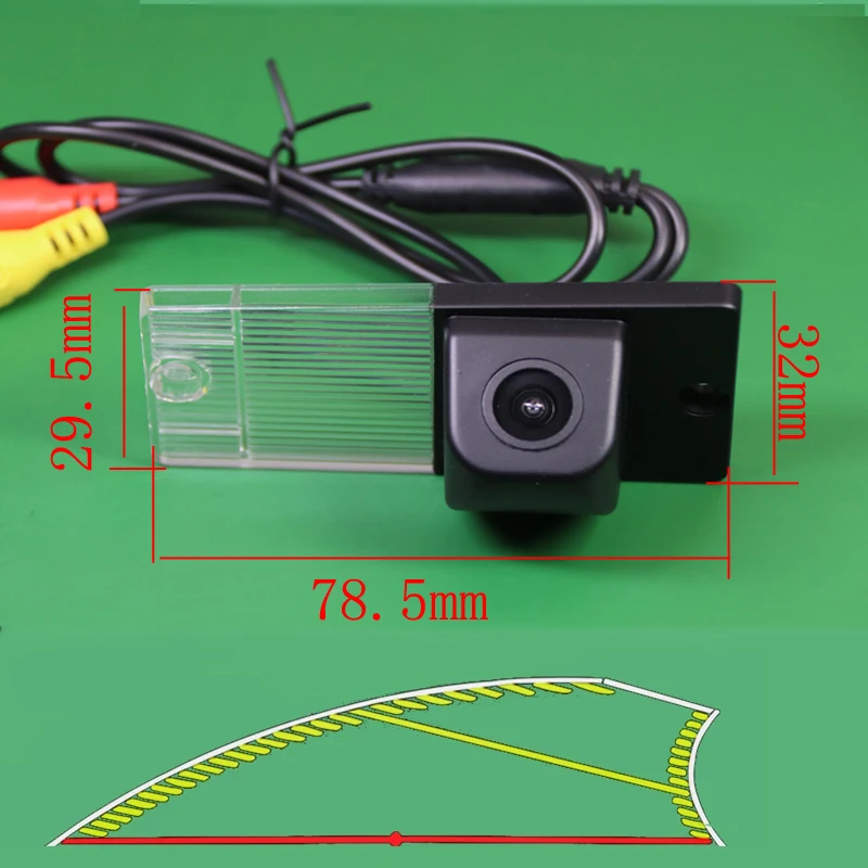 

HD CCD Dynamic Trajectory Tracking Car Backup Rear View Parking Camera For Kia Cerato RIO SPORTAGE SORENTO Auto Accessories