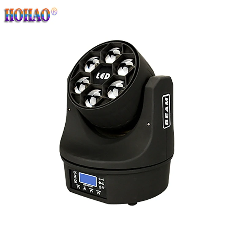 

HOHAO Factory Hot Sales 6*15w Bee Eyes Moving Head Laser Lamp Dj Disco Lighting For Bar KTV Wedding Party Room Flashlight