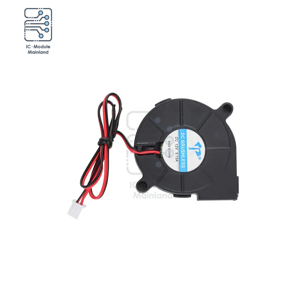 Ventilador Turbo de 5V CC 5015, dispositivo que contiene aceite de diámetro, centrífugo en miniatura, 5cm, 12V, 24V, silencioso, rodamiento de sueño