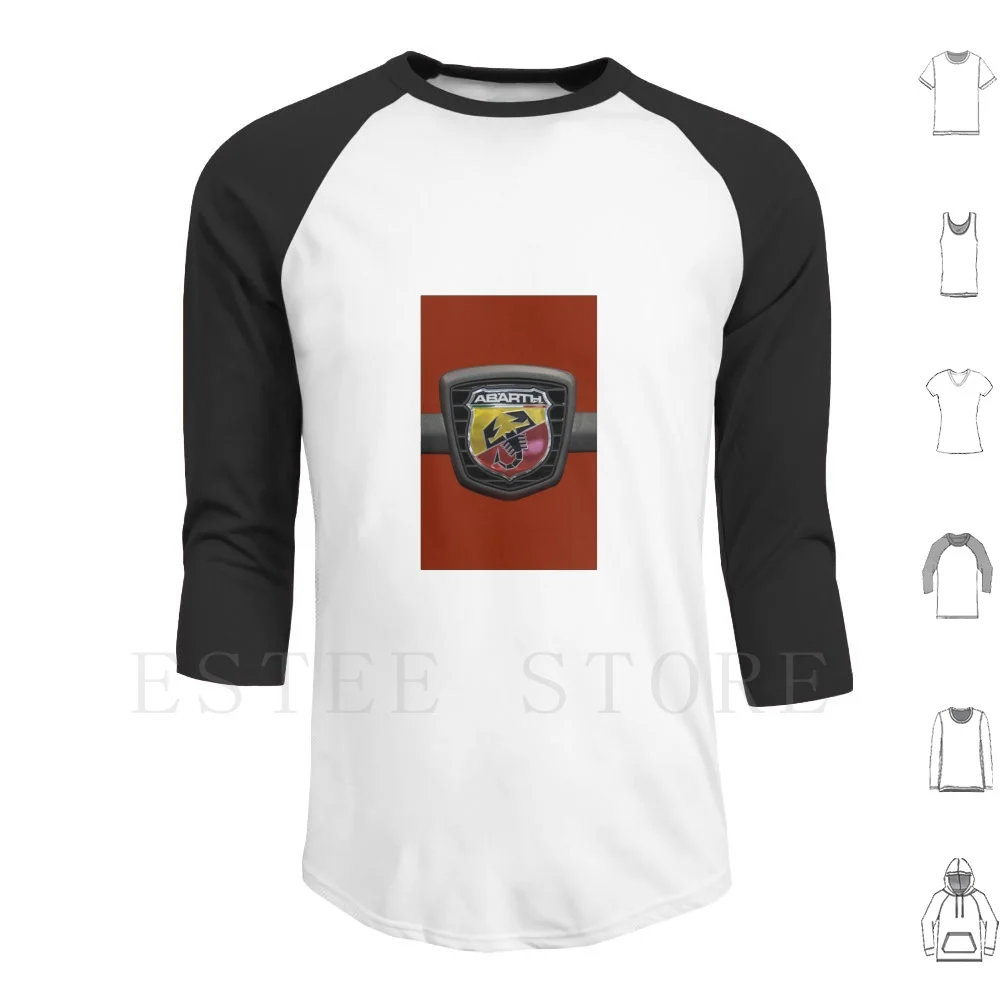 Abarth Hoodie Long Sleeve Nostalgia Italy Old Retro Vintage Vehicle Italian Car Historic Motor Model Symbol Street