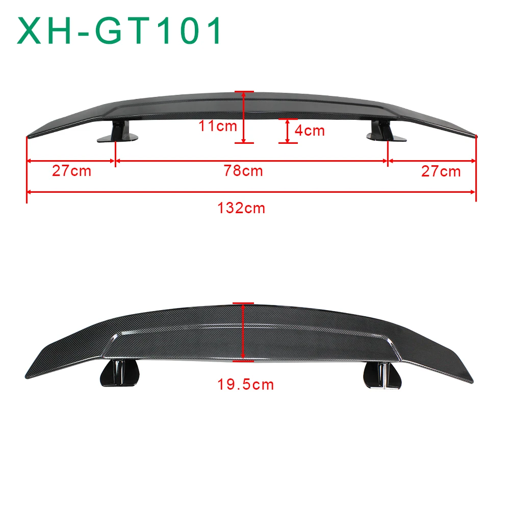 Spoiler Universal for Sedan Cars Rear Trunk Wing Carbon Black BMW e60 e36 e90 Audi A6 A3 W204 W177 Tuning Exterior Part Spoilers