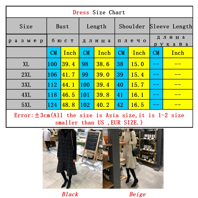 New 2023 Spring Autumn Oversized Dress Women Dress V-Neck Sleeveless Ladies Vestidos Vest Dress Fake Wool&Blends Robe KE500