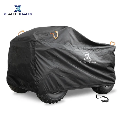 Imagen 1 del producto X Autohaux Quad ATV cubierta impermeable a prueba de nieve Anti-UV Protector de playa con tiras reflectantes Universal Quad Bike ATV cubierta