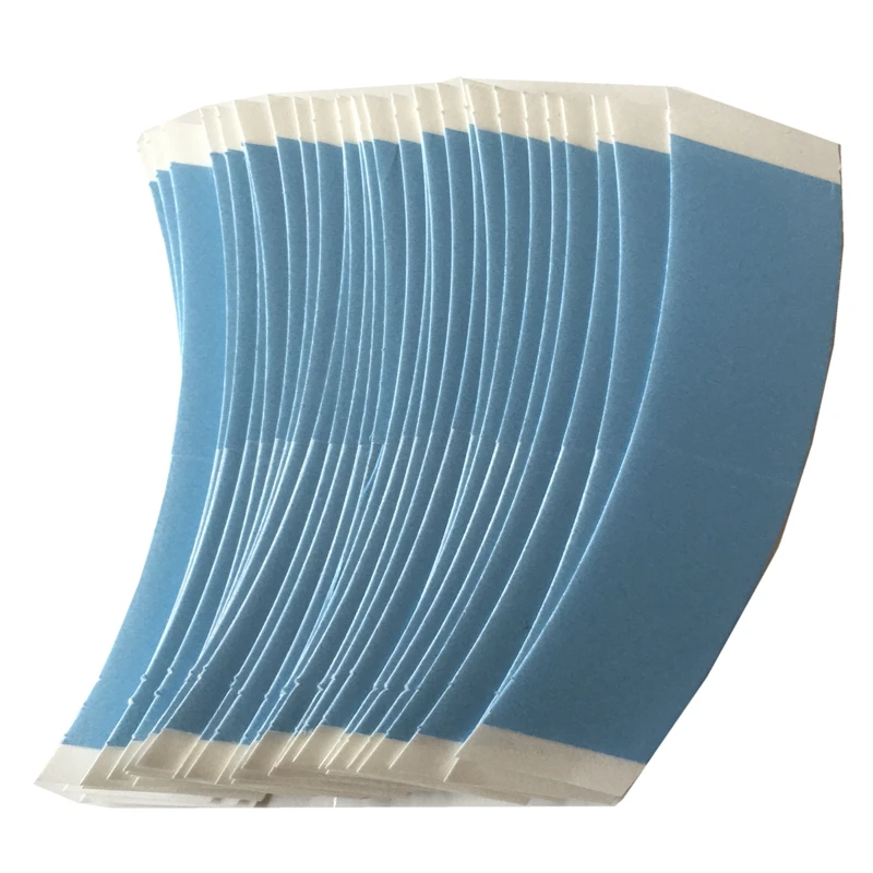 36 stück 7,6 cm * 2,2 cm blau doppel seite band spitze vorne perücke band arc doppelseitiges Klebeband für toupet perücke klebstoff – Detail 1