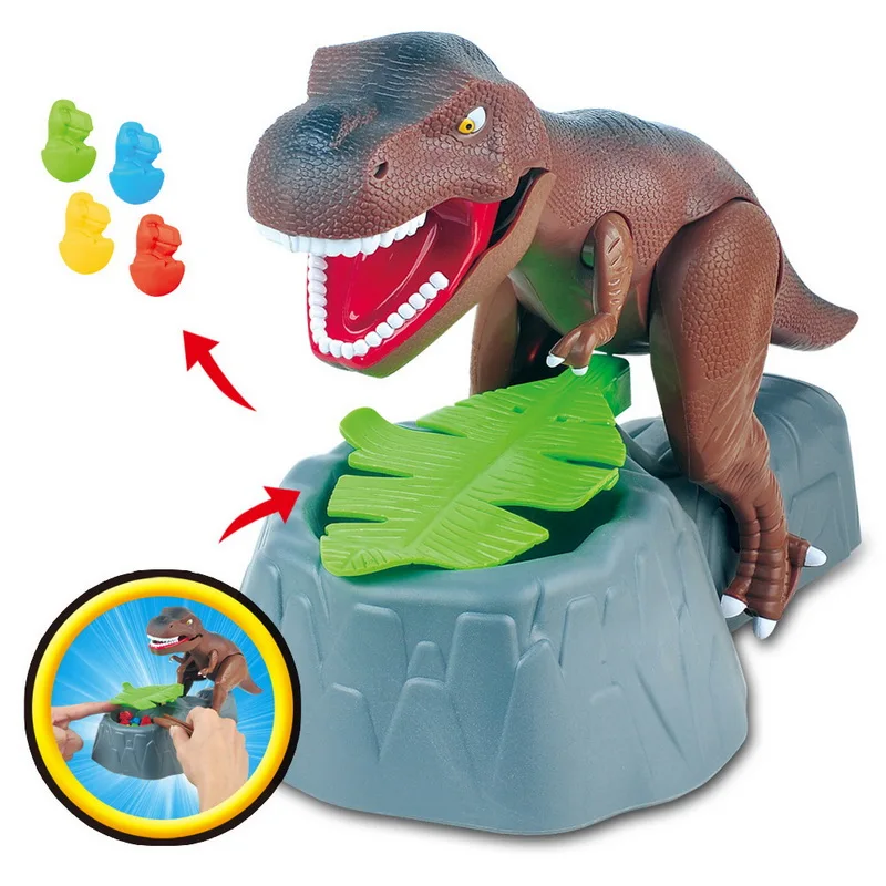 Creative Practical Jokes Electric Dinosaur Toy Family Party Games Classic Biting Game Children Kids Gift