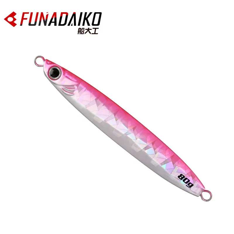 FUNADAIKO Pesca 25g 35g 45g 60g 80g 100g 120g Casting Jig Jigging Fish Lure Slow Metal Jigs isca artificial Fishing Tackle