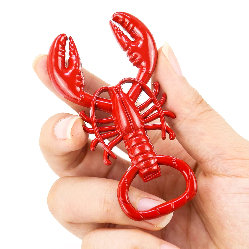 Lobster Corkscrew Bottle Opener Portable Metal Wine Beer Opening Kitchen Tools Accessories Waiter Friends Bar Party Supplies