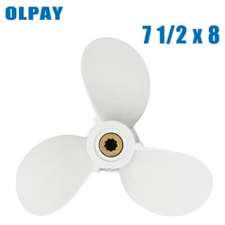 6E0-45941-01-EL boat engine propeller 7 1/2 x 8 -BA for Yamaha 4-6hp,propeller for hidea parsun 4-6hp