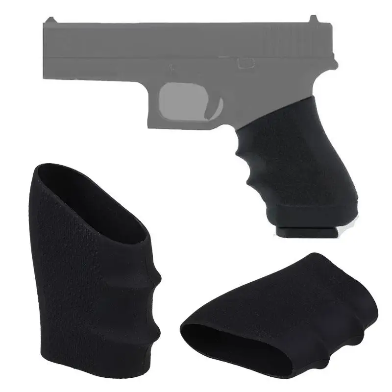 Magorui Rubber Grip Sleeve Full Size Anti Slip Dots For Glock 17 19 20 26, S&W, Sigma, SIG Sauer, Ruger, Colt, Beretta Models