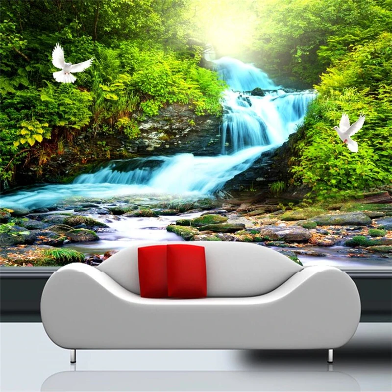 wellyu Custom wallpaper 3D murals Hawthorn Springs beautiful scenery TV background wall decoration painting mural 3d wallpaper