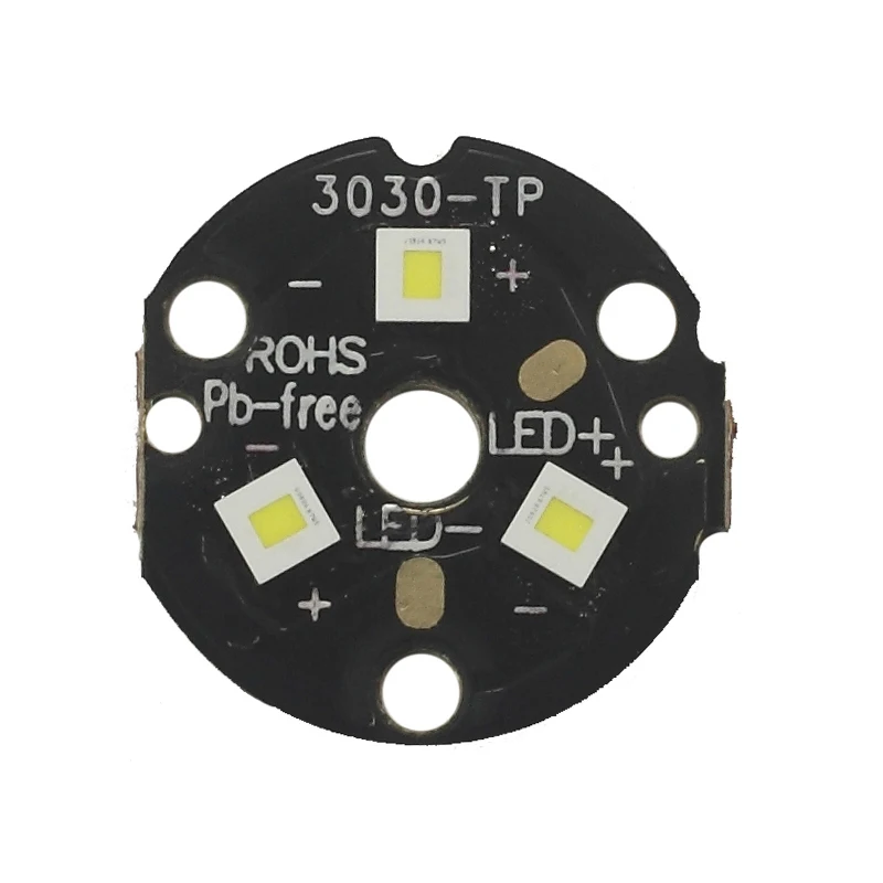 Triple KW CSLPM1.TG 3030 LED with KDLITKER 20mm DTP Copper MCPCB Parallel with Optics Long Throw Flashlight DIY