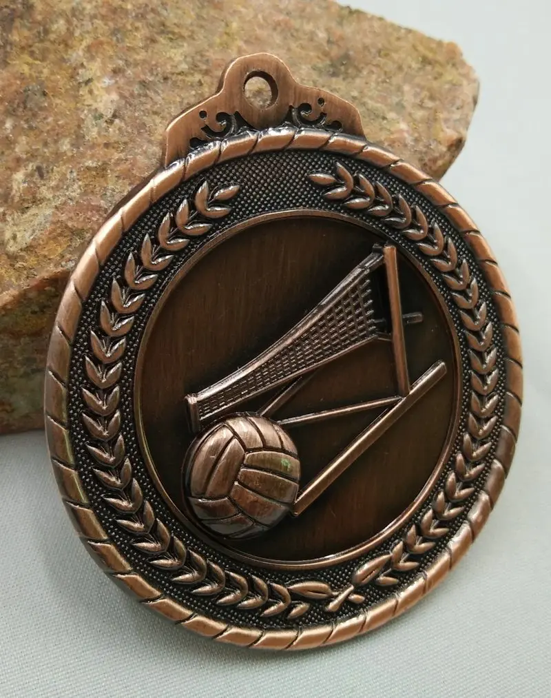 Sports medal Volleyball School Sports Medal Gold Silver Bronze Movement Communication Ability/self-confidence Developing Unisex