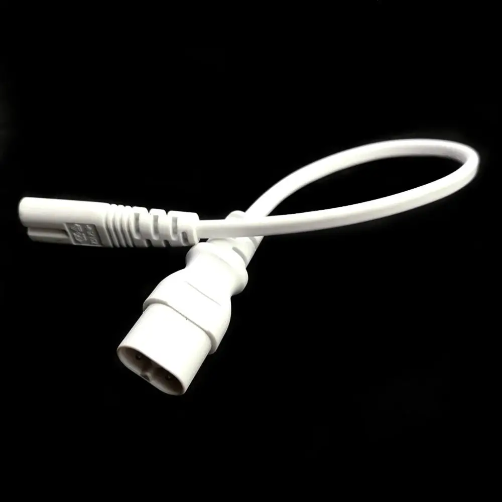 IEC 60320 C8 Plug to C7 Receptacle Male to Female Extension Power Supply Main Adapter Cable 0.3m/1.5m White Color