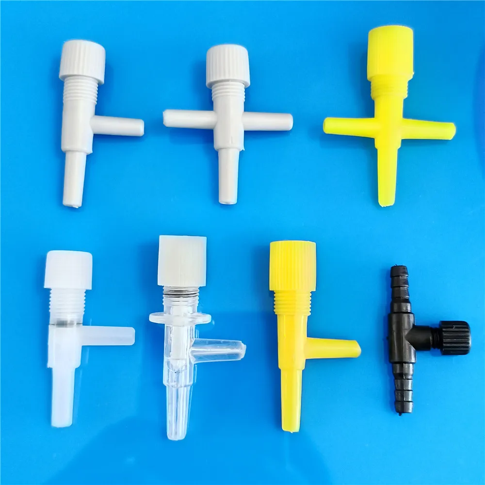 3pcs/lot Plastic T-type Two Way Tee Air Water Valves Gas Check Flow Regulation Pipe Tube Connectors DIY Aquarium Parts