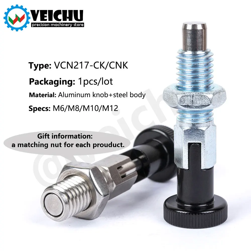 VCN217 With Rest Position Index Plunger Locating Lock Pin Locking Nut Index Bolt For Attaching And Datching Workpieces