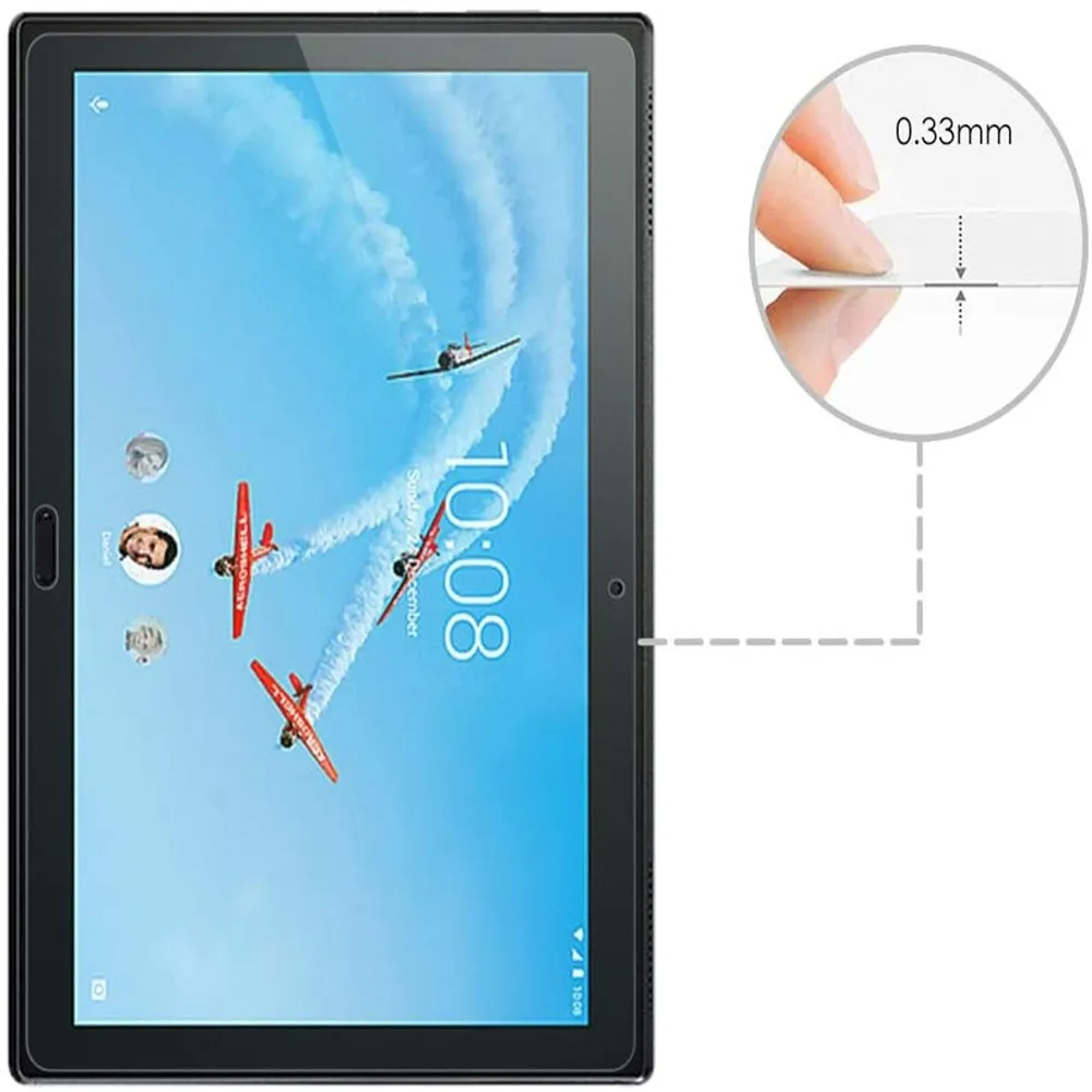 3 pçs de vidro temperado tablet filme para lenovo tab p10 10.1 Polegada TB-X705F x705n x705l à prova explosão anti risco protetor de tela