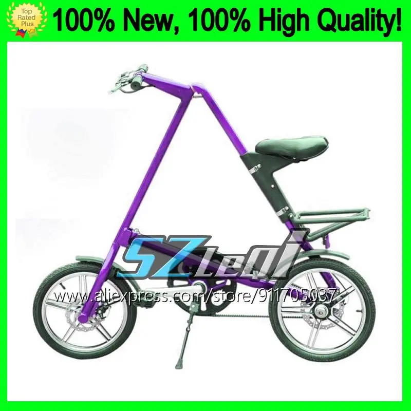 16 inch Metal five spoke wheels Cycling Mountain bicycle Dual-shock integrated wheel Folding mountain bikes lightweight Bikes