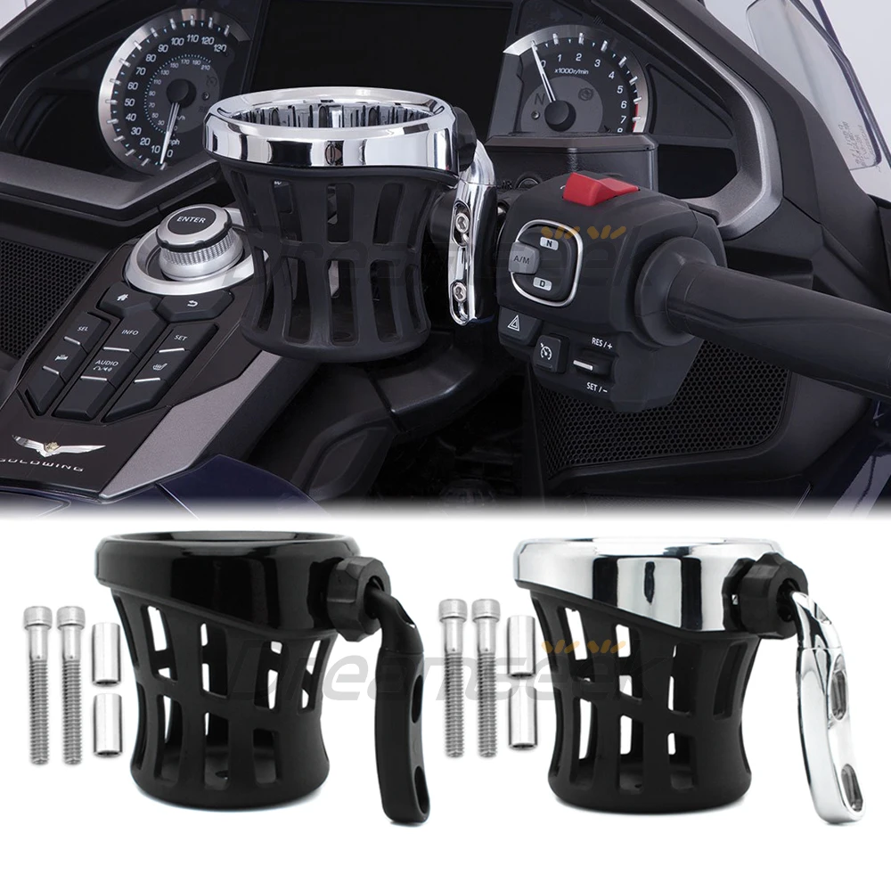 Motorcycle Cup Holder Handlebar Mount Drink Bottle Basket for Honda Gold Wing GL 1800 GL1800 2018-2021 Water Bottle Bracket