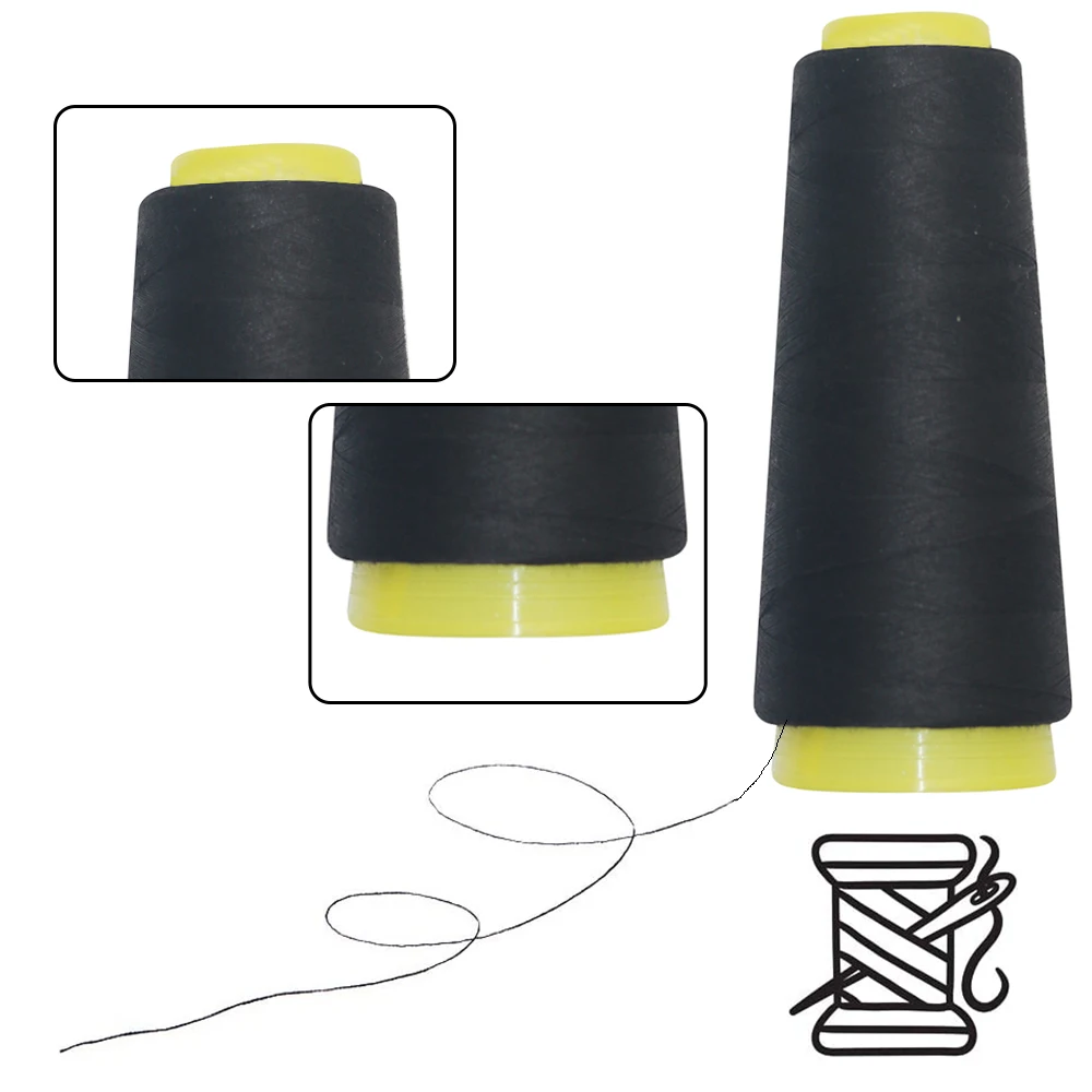 Big Sale 1000m Black Polyester Sewing Threads 40S/2 for Sewing Machine&Quilting&Hand Sewing