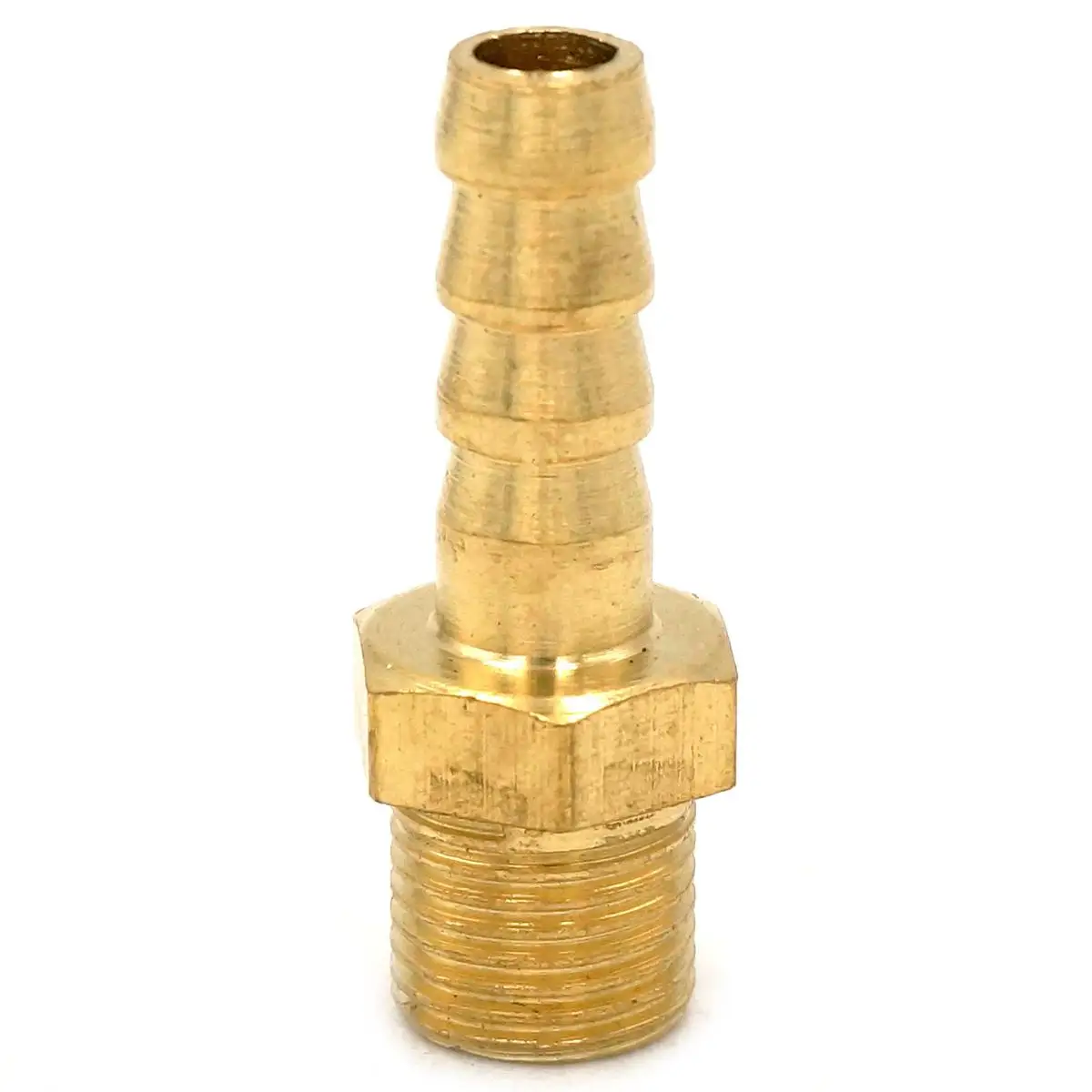 

LOT 2 Hose Barb I/D 6mm x 1/8" BSP Male Thread Brass Coupler Splicer Connector Fitting For Fuel Gas Water