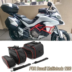 For Ducati Multistrada 1200 from 2015 1260/950 from 2017 Motorcycle Storage Bag Luggage Bags Side Box Bag Inner Bag Bushing