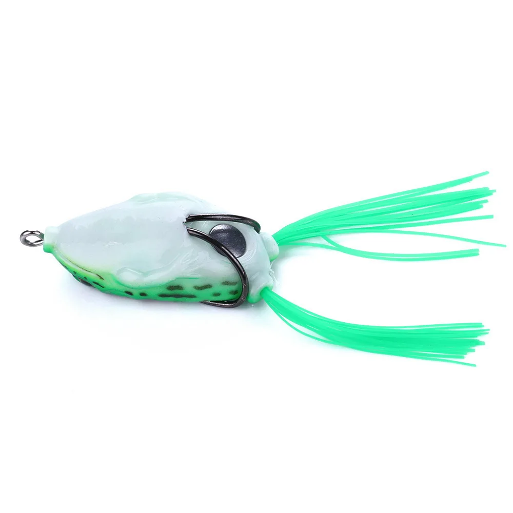 55mm 12.5g Frog Lure Soft Fishing  Lure Jigging Bait Crank Topwater Catfish Silicone Artificial Wobblers Frog For Fishing Gear