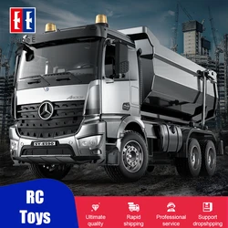 DOUBLE E E590 1/20 RC Dump truck Crawlers Remote Control Car Model Electric Loader Alloy Engineering Vehicle Beach Toys Boys